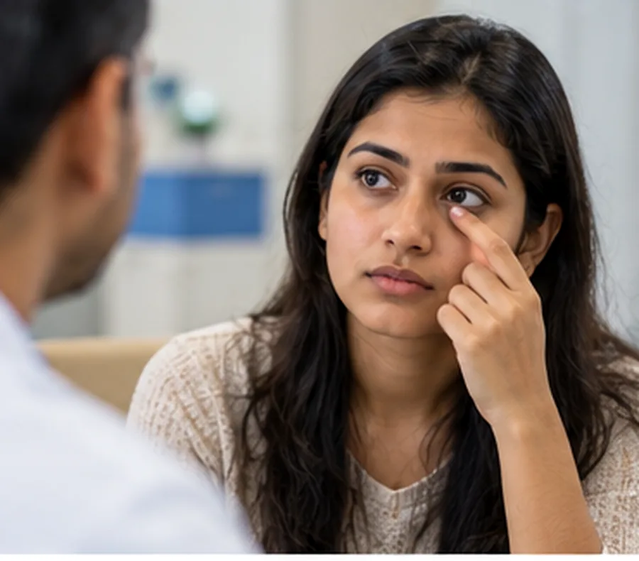 Clinical photograph illustrating Cornea & Dry Eye Care