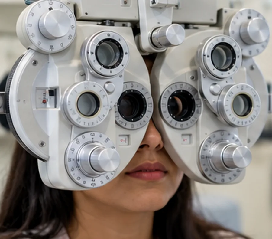 Refraction and eye check equipment